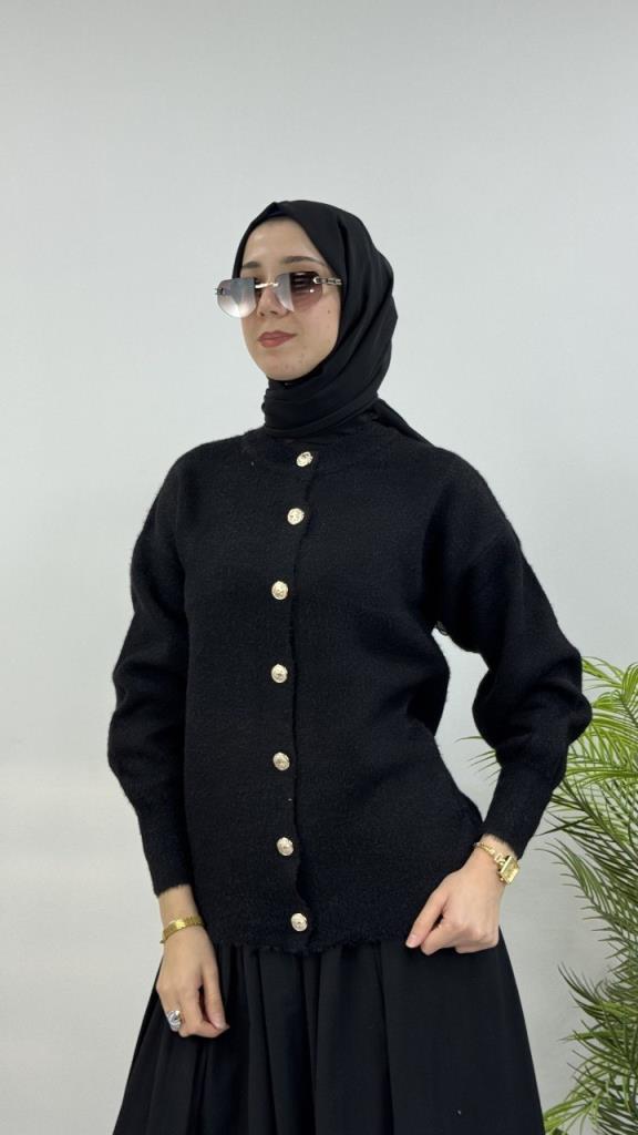 جاكيت شتوي نسائي، موديل G4120 - اسود