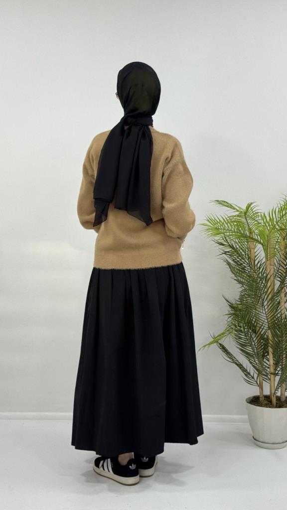 Women's winter cardigan, model G4120 - Beige