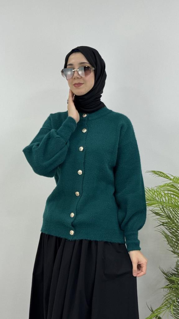 جاكيت شتوي نسائي، موديل G4120 - زيتي