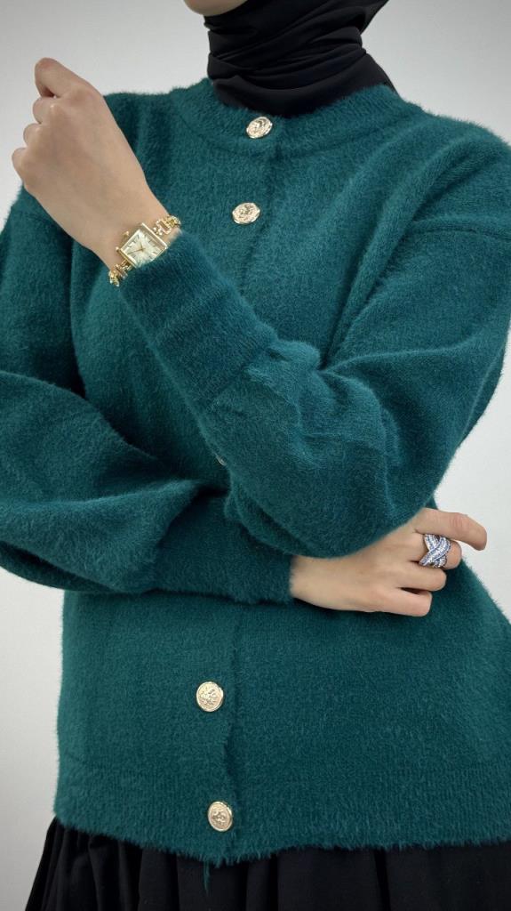 جاكيت شتوي نسائي، موديل G4120 - زيتي