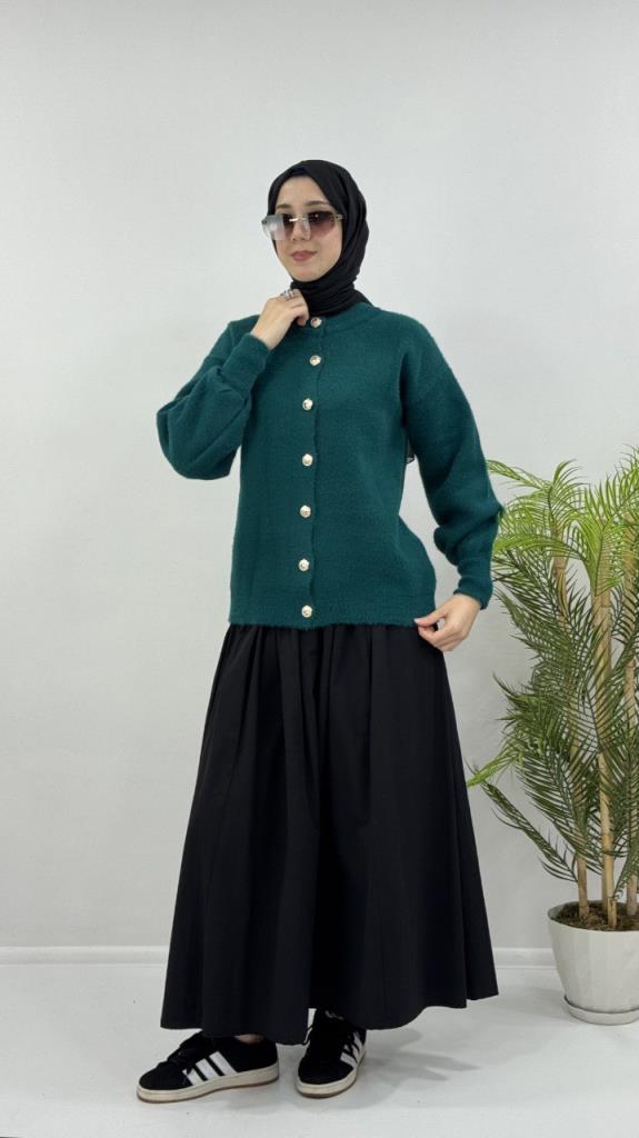 جاكيت شتوي نسائي، موديل G4120 - زيتي