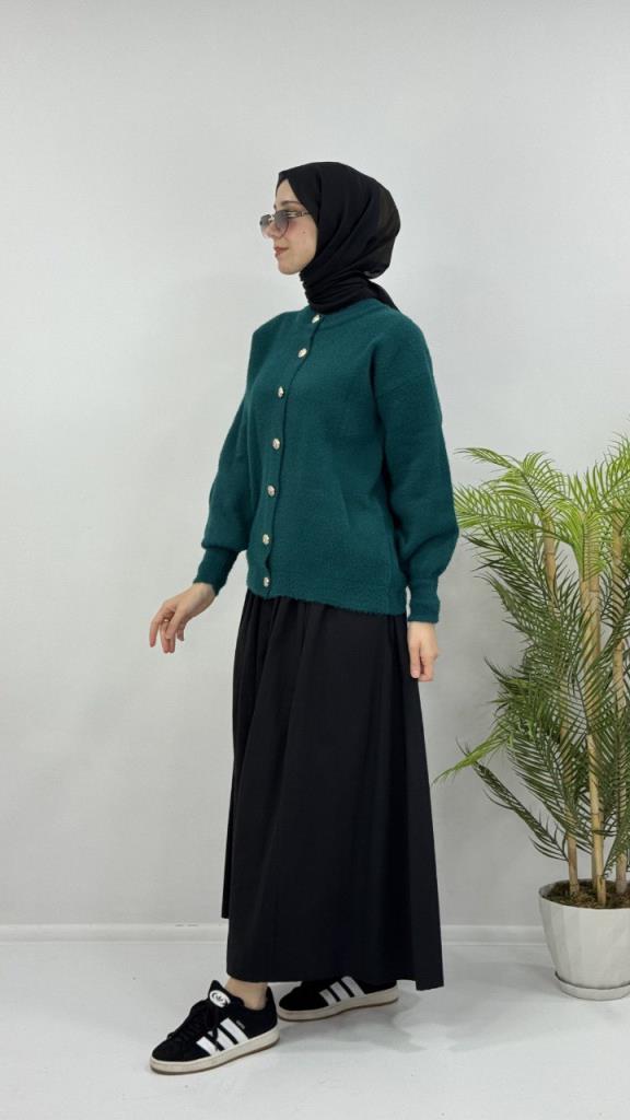 جاكيت شتوي نسائي، موديل G4120 - زيتي