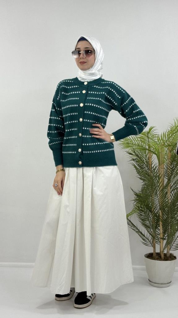 جاكيت شتوي نسائي، أنيق ومريح، موديل G4121 - زيتي