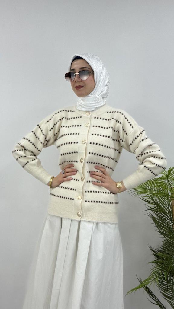 جاكيت شتوي نسائي، أنيق ومريح، موديل G4121 - سكري