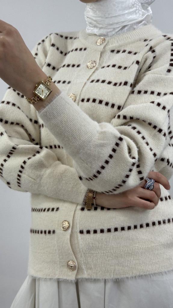 جاكيت شتوي نسائي، أنيق ومريح، موديل G4121 - سكري