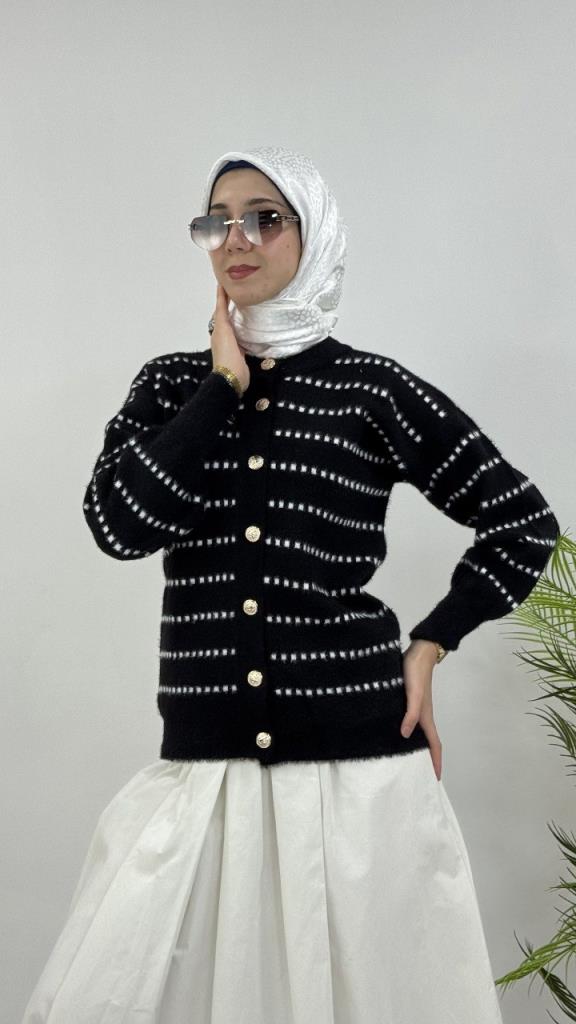 جاكيت شتوي نسائي، أنيق ومريح، موديل G4121 - اسود