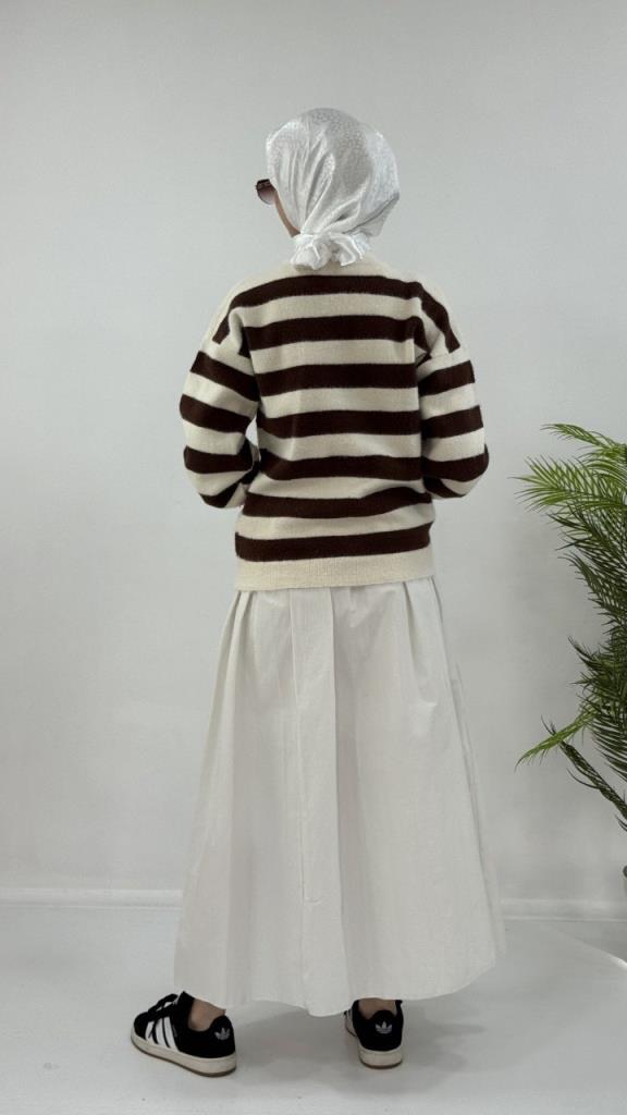 جاكيت شتوي نسائي، موديل G4122 - بني