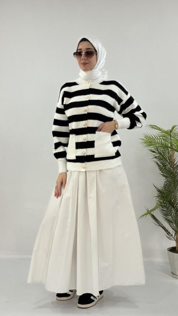 جاكيت شتوي نسائي، موديل G4122 - اسود