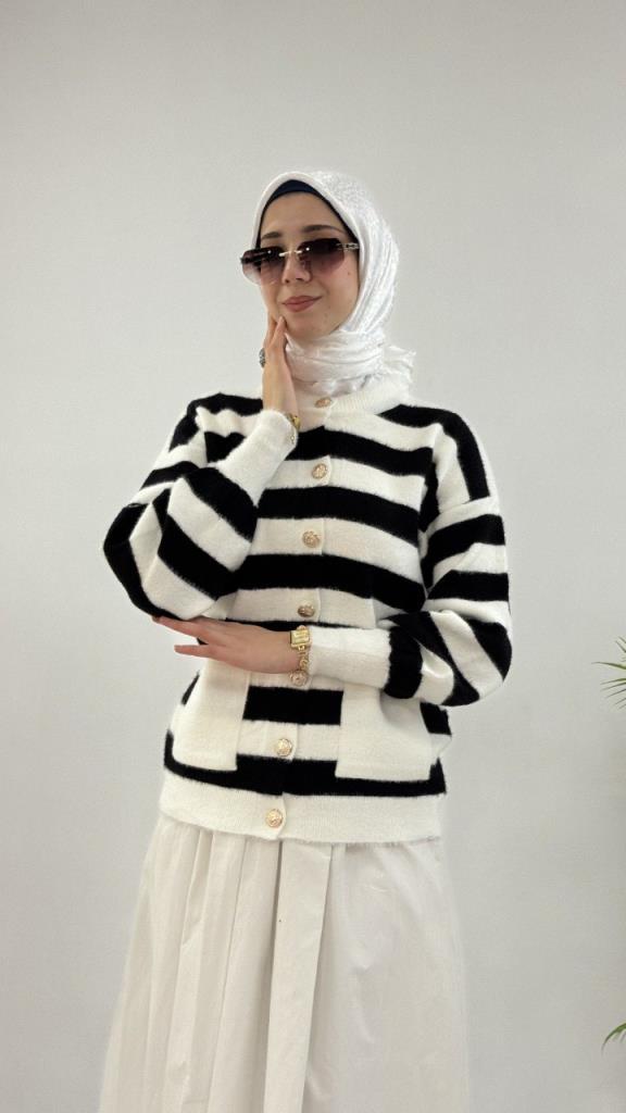 جاكيت شتوي نسائي، موديل G4122 - اسود