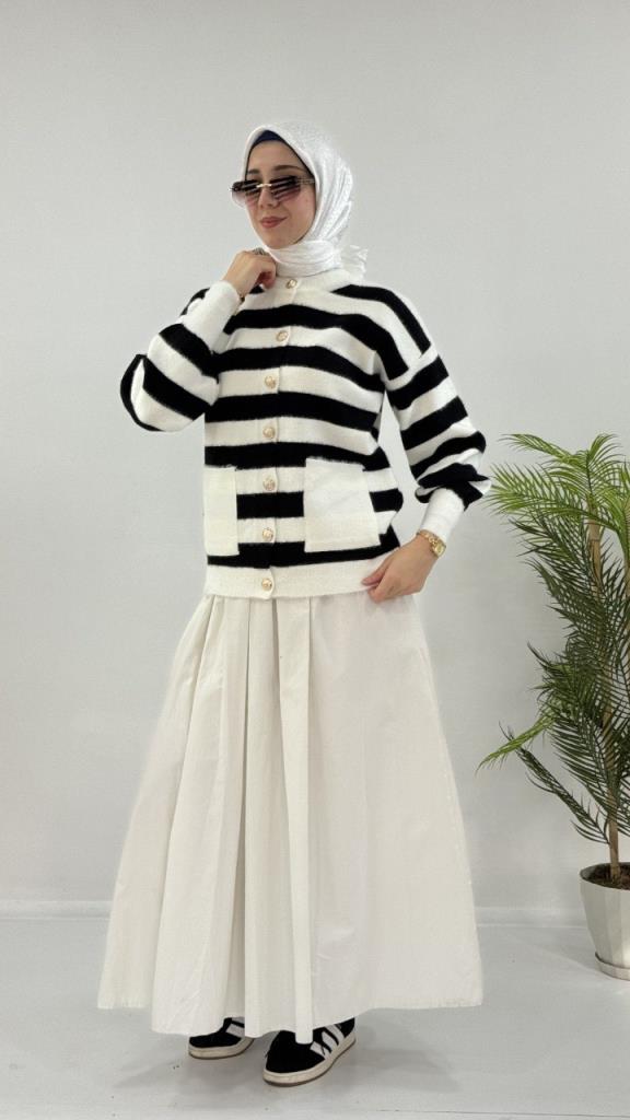 جاكيت شتوي نسائي، موديل G4122 - اسود