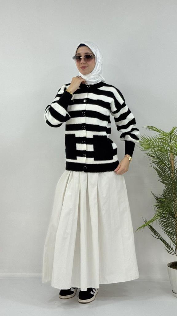 جاكيت شتوي نسائي، موديل G4122 - اسود