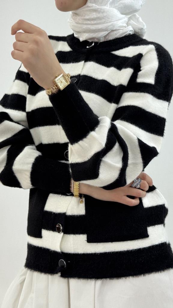 جاكيت شتوي نسائي، موديل G4122 - اسود