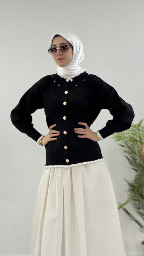 جاكيت شتوي نسائي أنيق ومريح، موديل G4123 - اسود