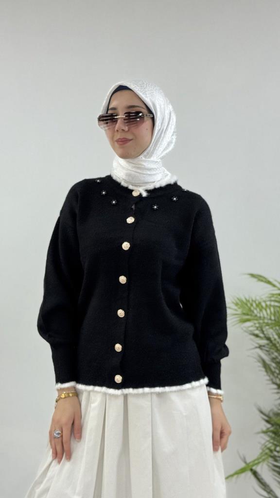 جاكيت شتوي نسائي أنيق ومريح، موديل G4123 - اسود