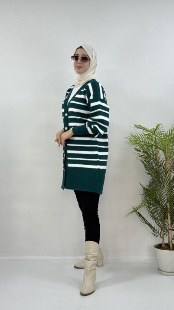 Women's Soft Winter Cardigan, Model G4124 - Khaki