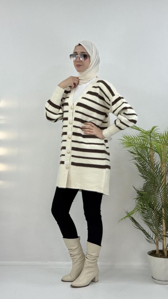 جاكيت شتوي ناعم نسائي، موديل G4124 - سكري