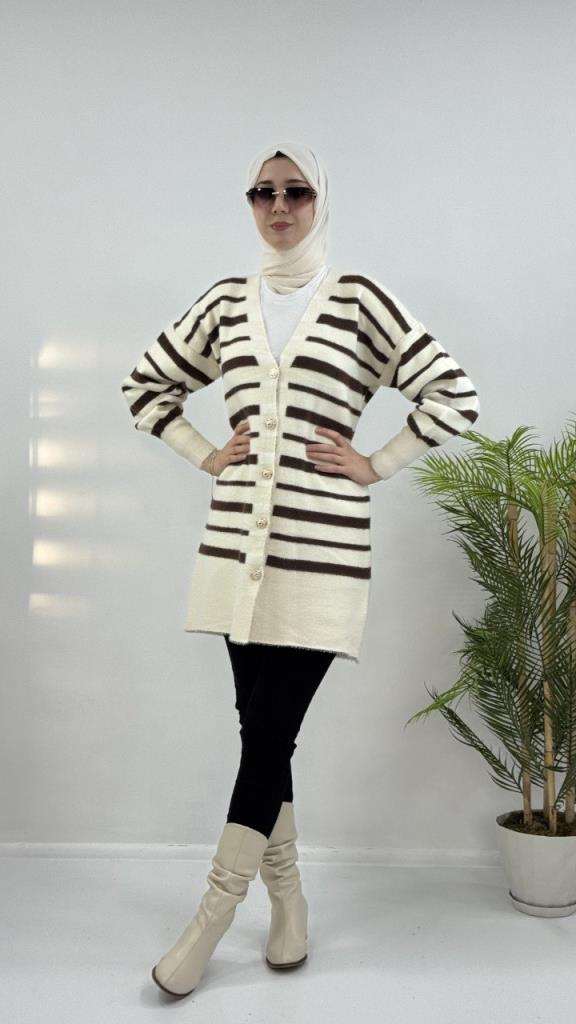 جاكيت شتوي ناعم نسائي، موديل G4124 - سكري