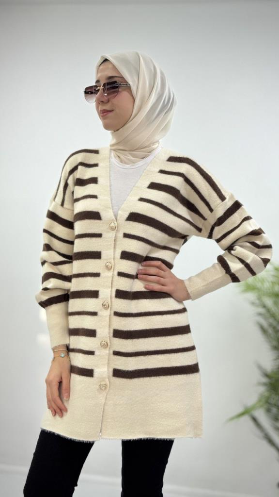 جاكيت شتوي ناعم نسائي، موديل G4124 - سكري