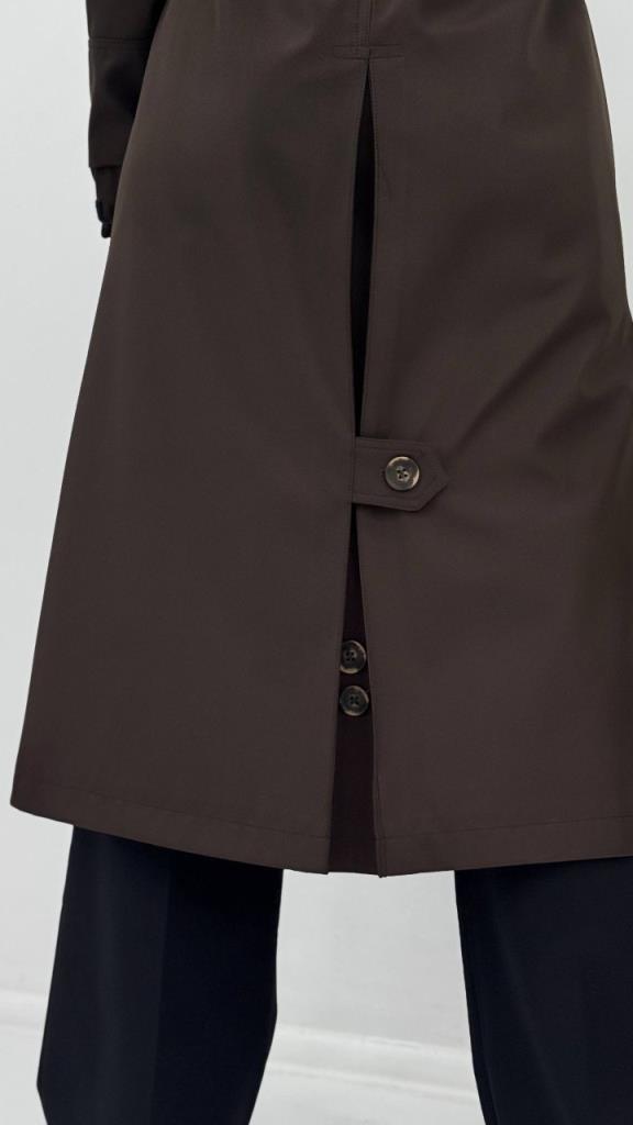 Women's new season trench coat with tie G4480 - Brown