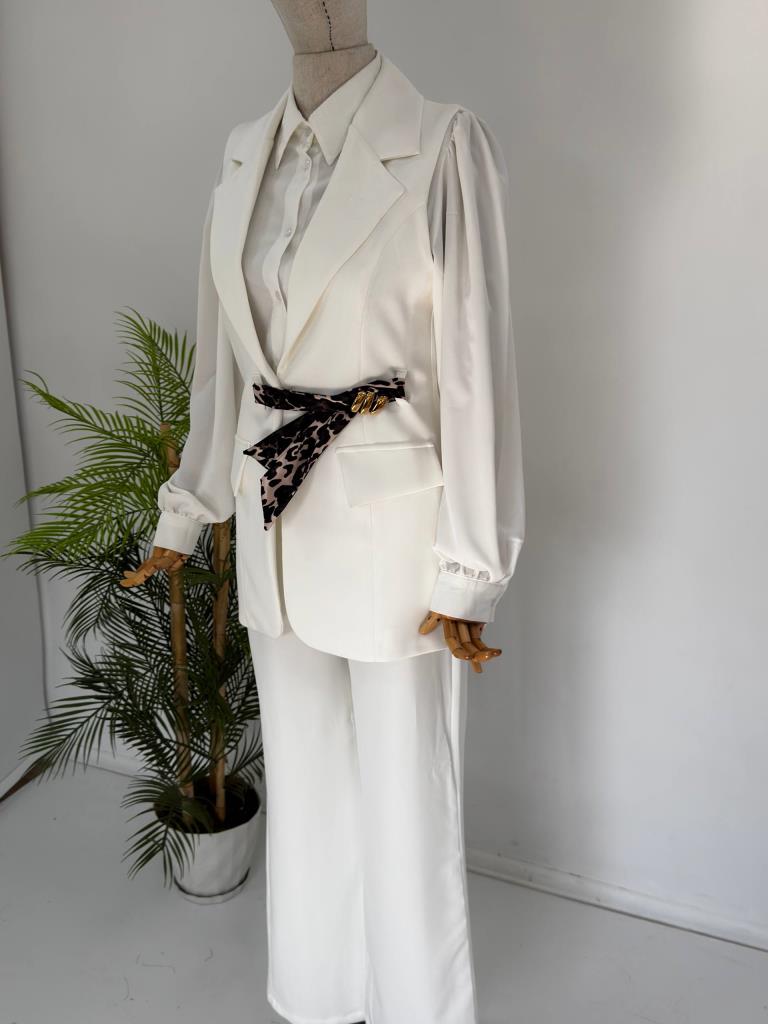 Women's Two-Piece Set Vest + Pants G4674 - White