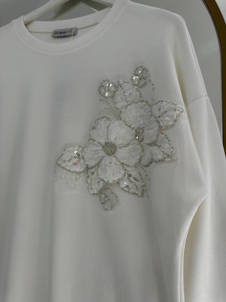 Women's modest midi tunic G4869 - White