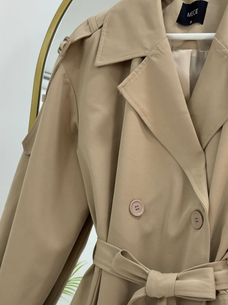 Women's new season midi trench coat G4879 - Brown