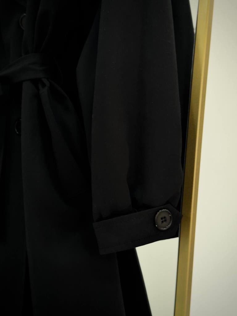 Women's new season midi trench coat G4879 - Black