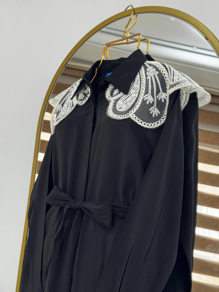 Women's new season tie-up two-piece set G5038 - Black