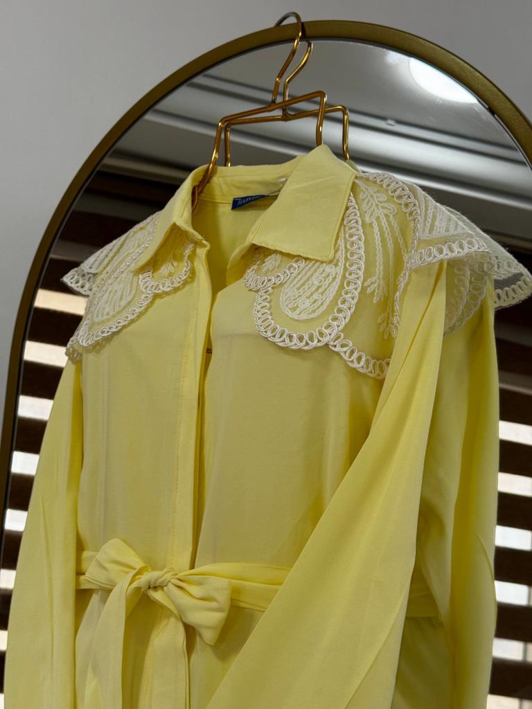 Women's new season tie-up two-piece set G5038 - Yellow