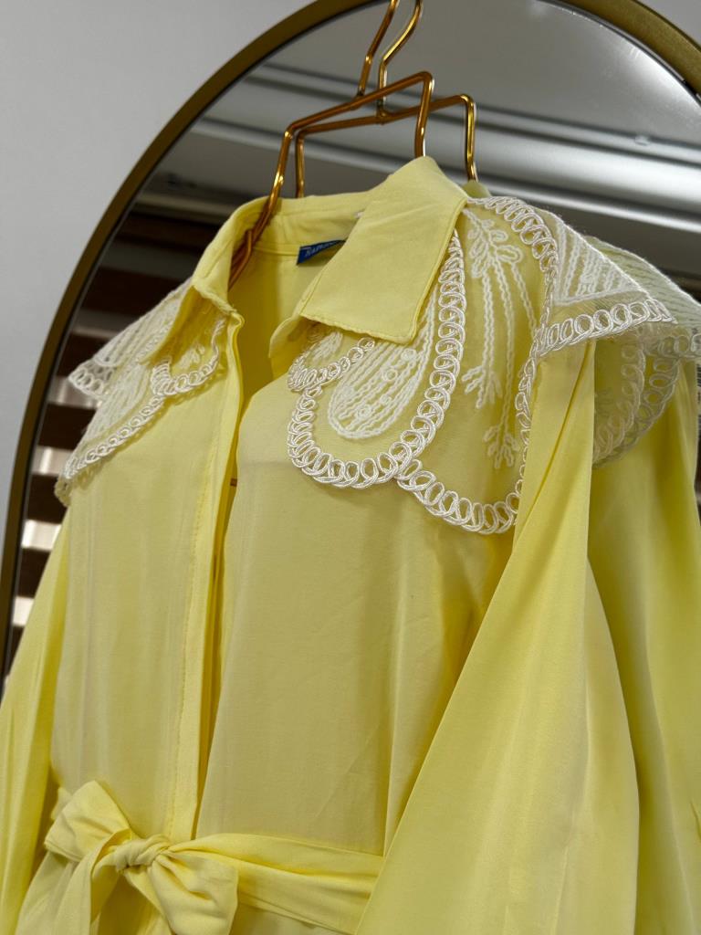 Women's new season tie-up two-piece set G5038 - Yellow