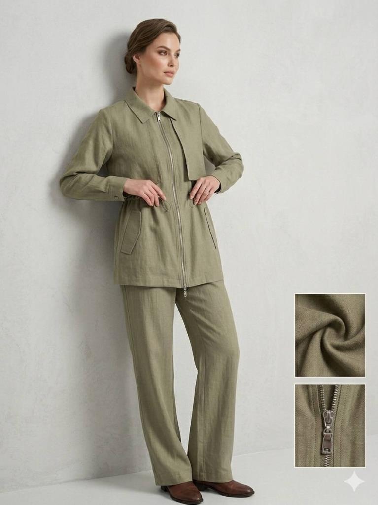 Women's Two-Piece Set G5091 - Khaki