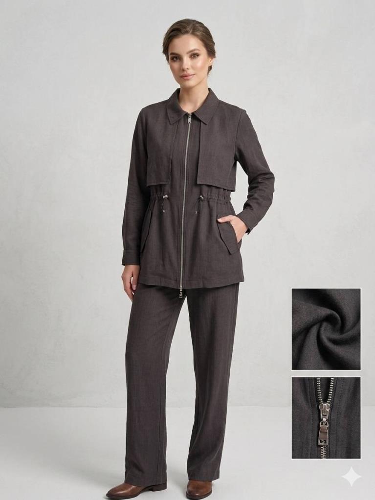 Women's Two-Piece Set G5091 - Brown