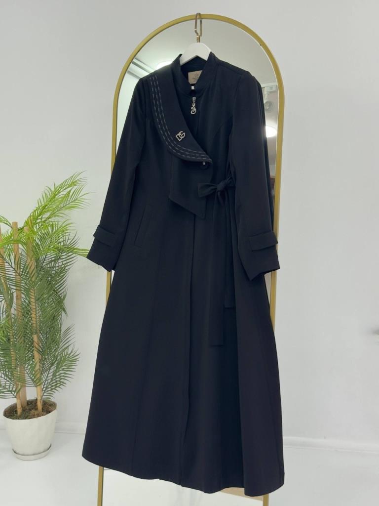 Women's Summer Long Lined Jacket G5172 - Black
