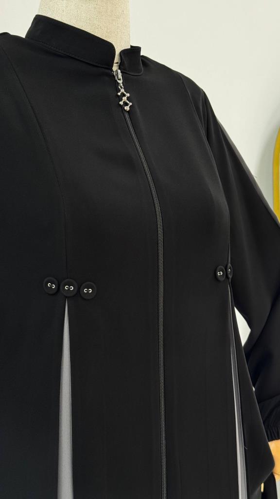 Women's Summer Casual Abaya G5184 - Black