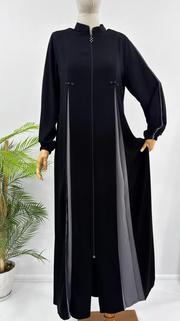 Women's Summer Casual Abaya G5184 - Black