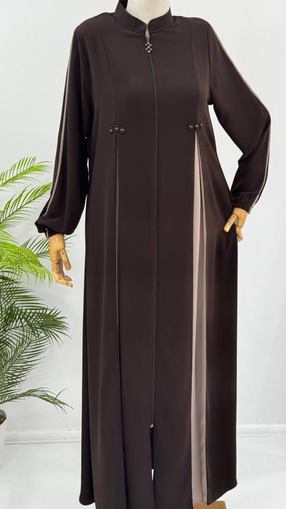Women's Summer Casual Abaya G5184 - Brown