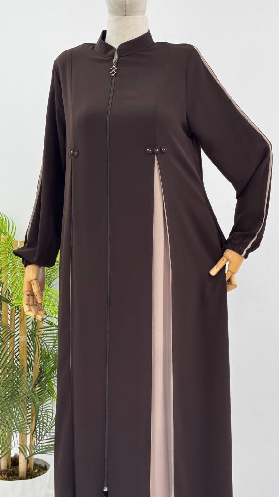 Women's Summer Casual Abaya G5184 - Brown