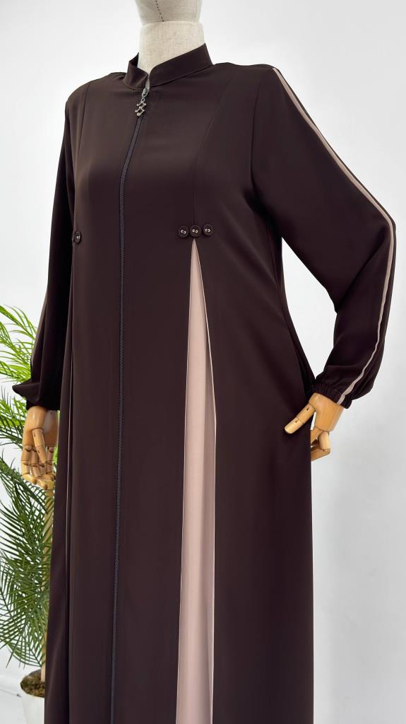 Women's Summer Casual Abaya G5184 - Brown