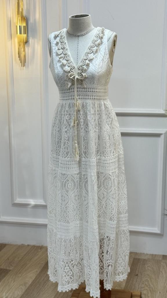 women summer dress model IT023 - White women summer dress model IT023 - White