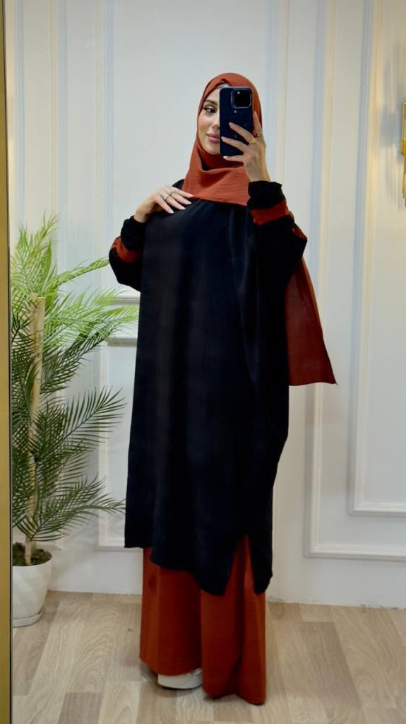 kadın yazlık tesettürlü standart çarşaf model 4427 - TABA