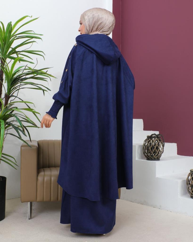 New season women's winter and hijab sheet loose cut suitable for daily use model m0830 - Navy Blue