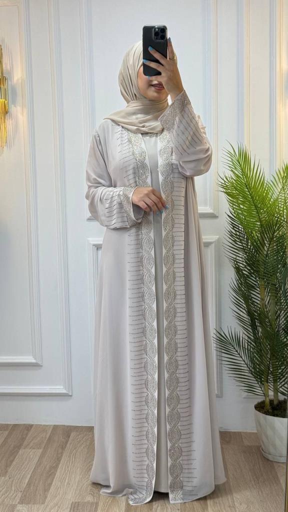 Abaya for veiled women, model m2030 - Tan