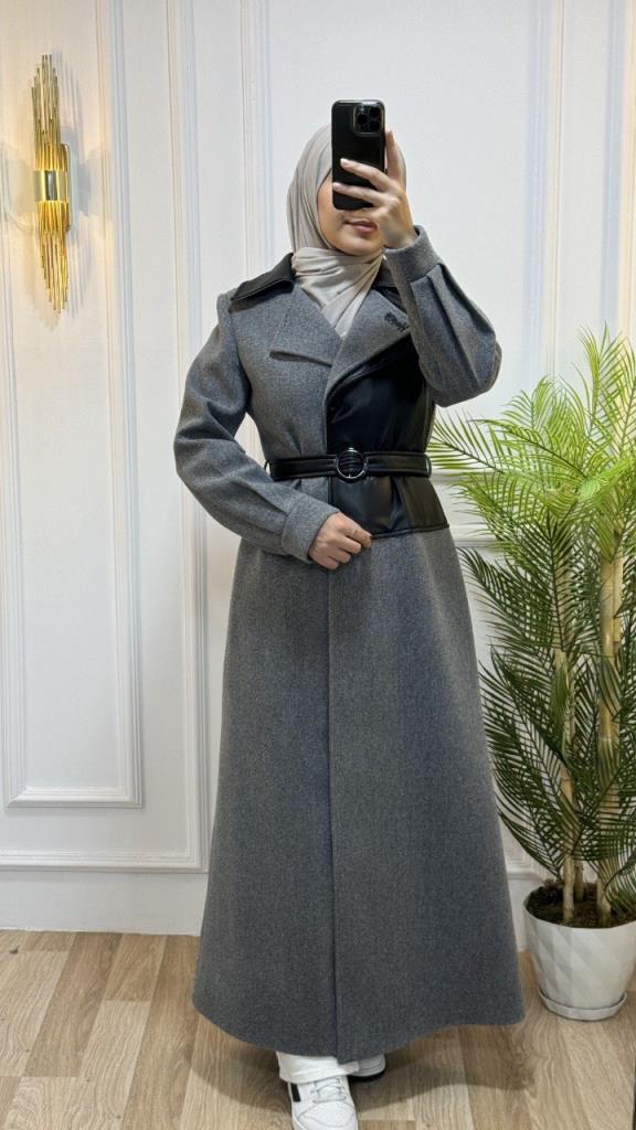 New season women's winter stylish and comfortable coat suitable for daily use model 9029 - Gray