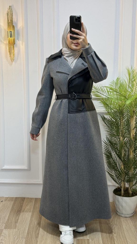 New season women's winter stylish and comfortable coat suitable for daily use model 9029 - Gray