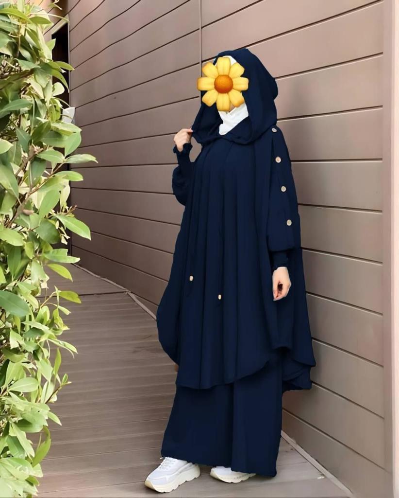 Sharia sheet for veiled women, model G0277 - Navy Blue