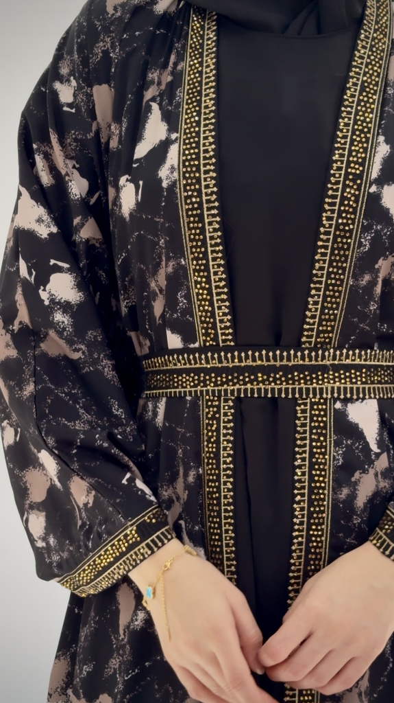 women's standard 2-piece abayas model M2050 - Black