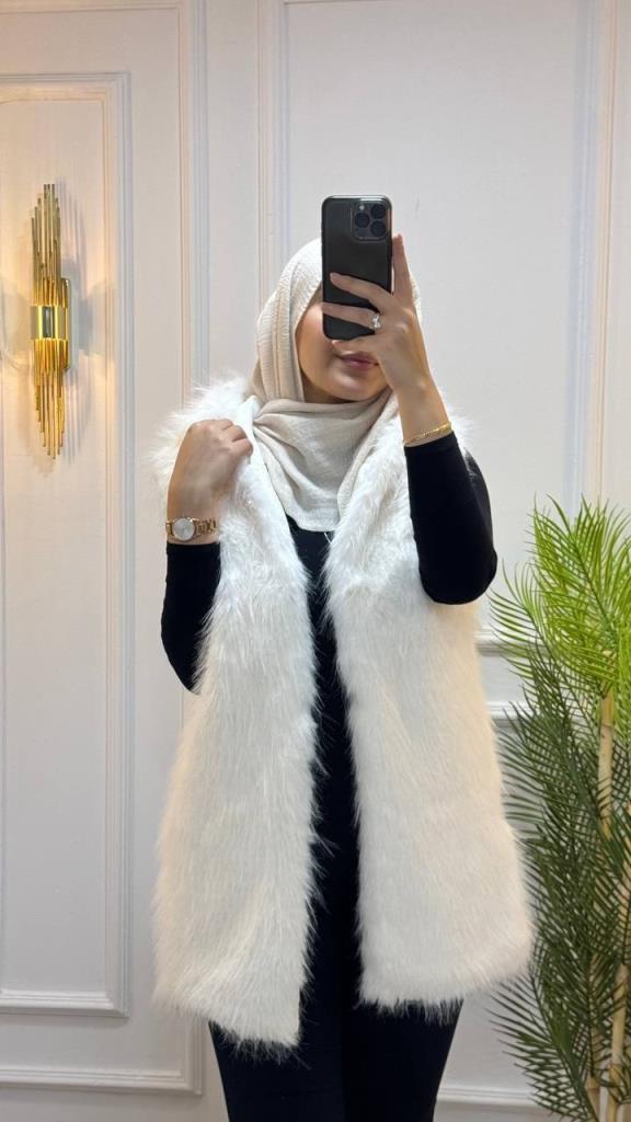 New season women's winter stylish and modern vest suitable for special occasions model Z0008 - White