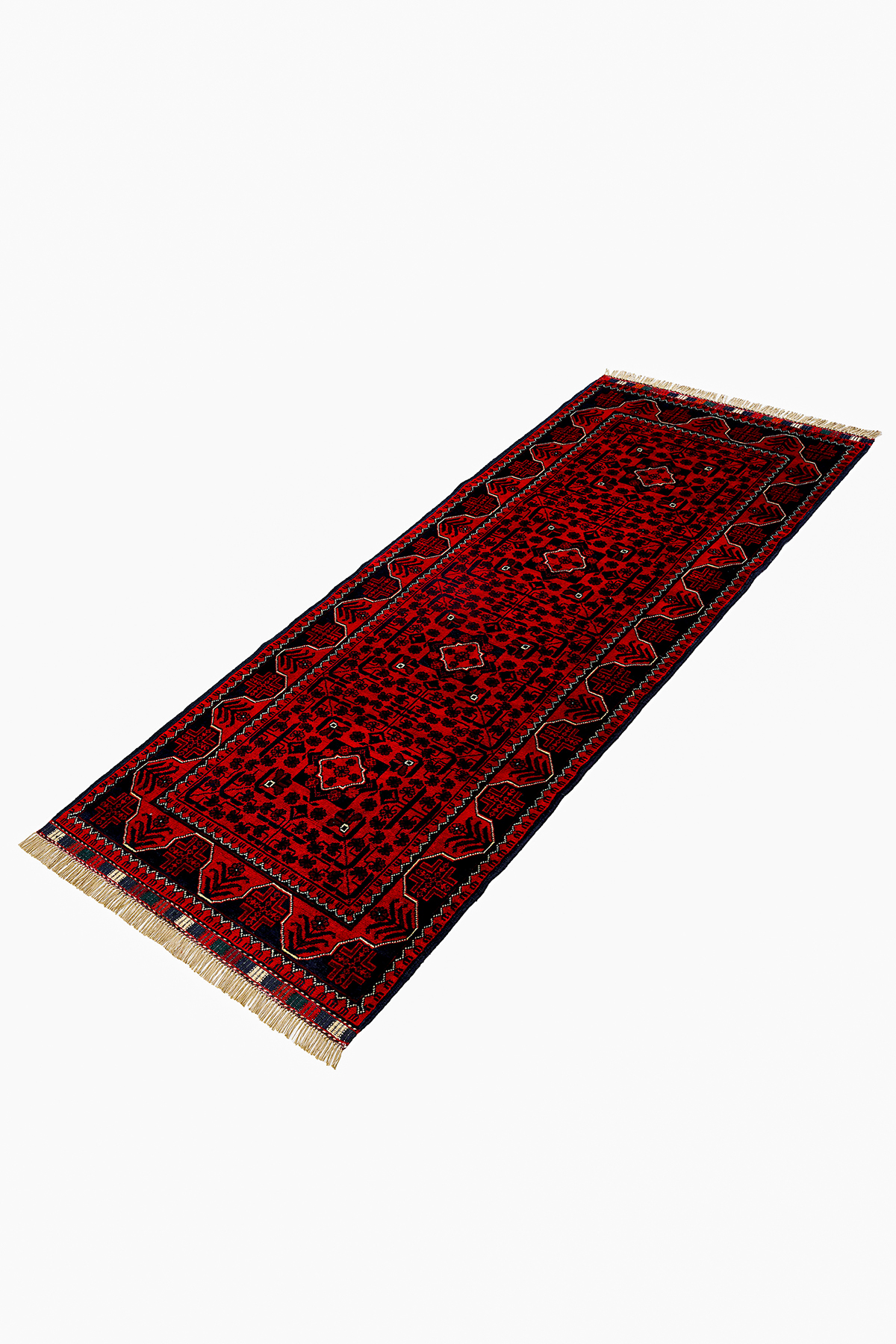 Afgan Khamyab El Dokuma Yün Halı - Detay 6