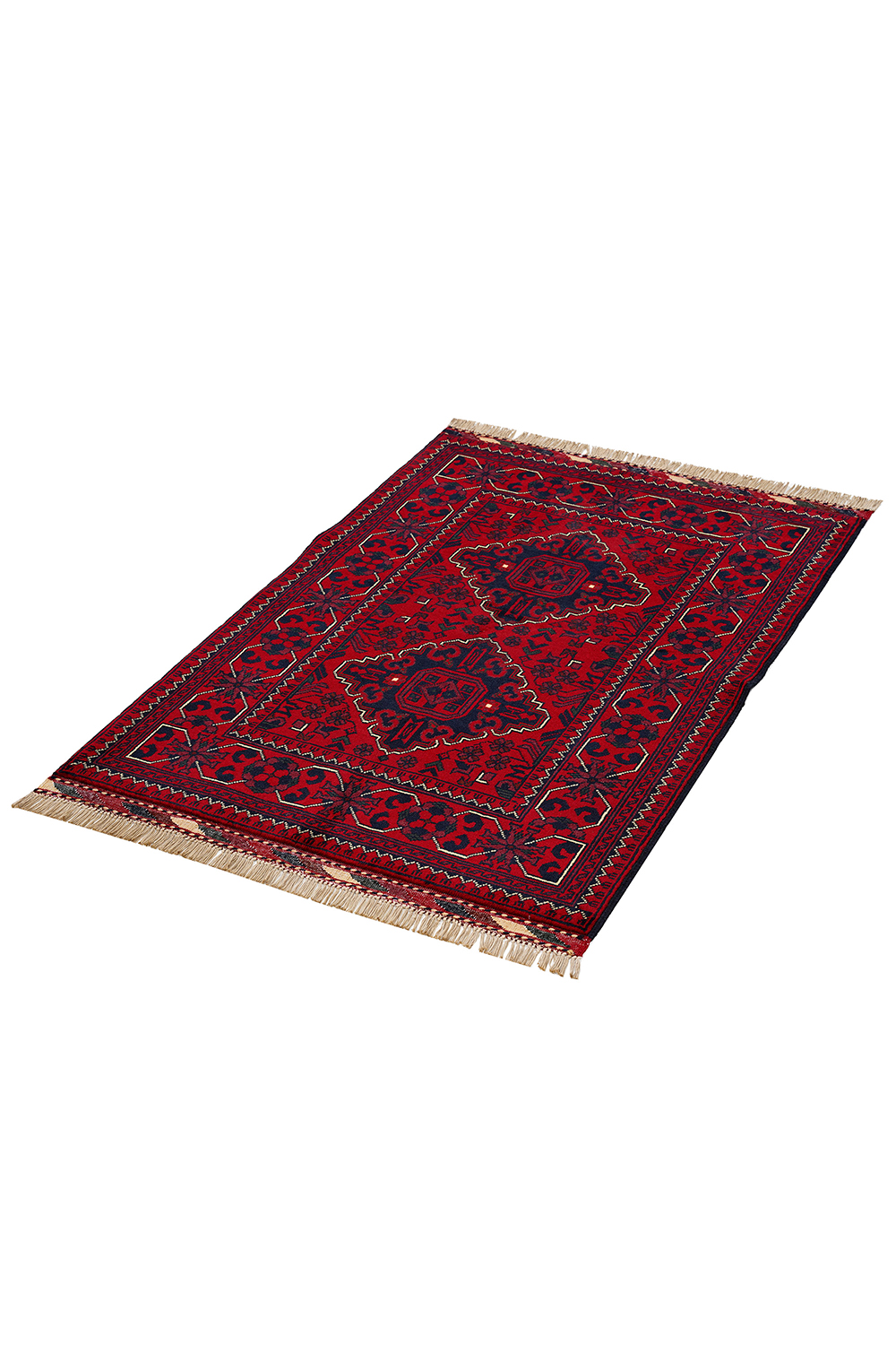 Afgan Khamyab El Dokuma Yün Halı - Detay 6