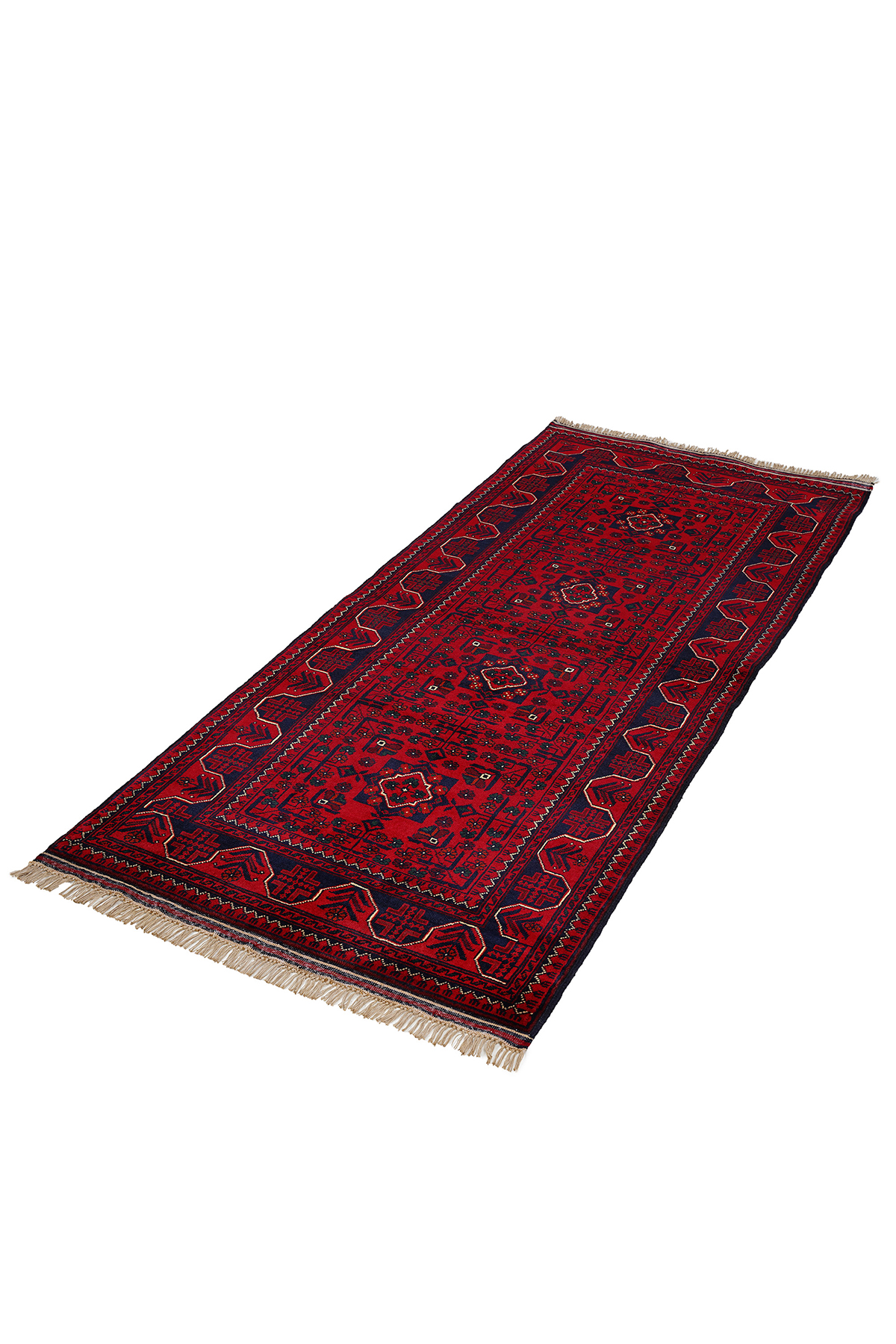 Afgan Khamyab El Dokuma Yün Halı - Detay 6